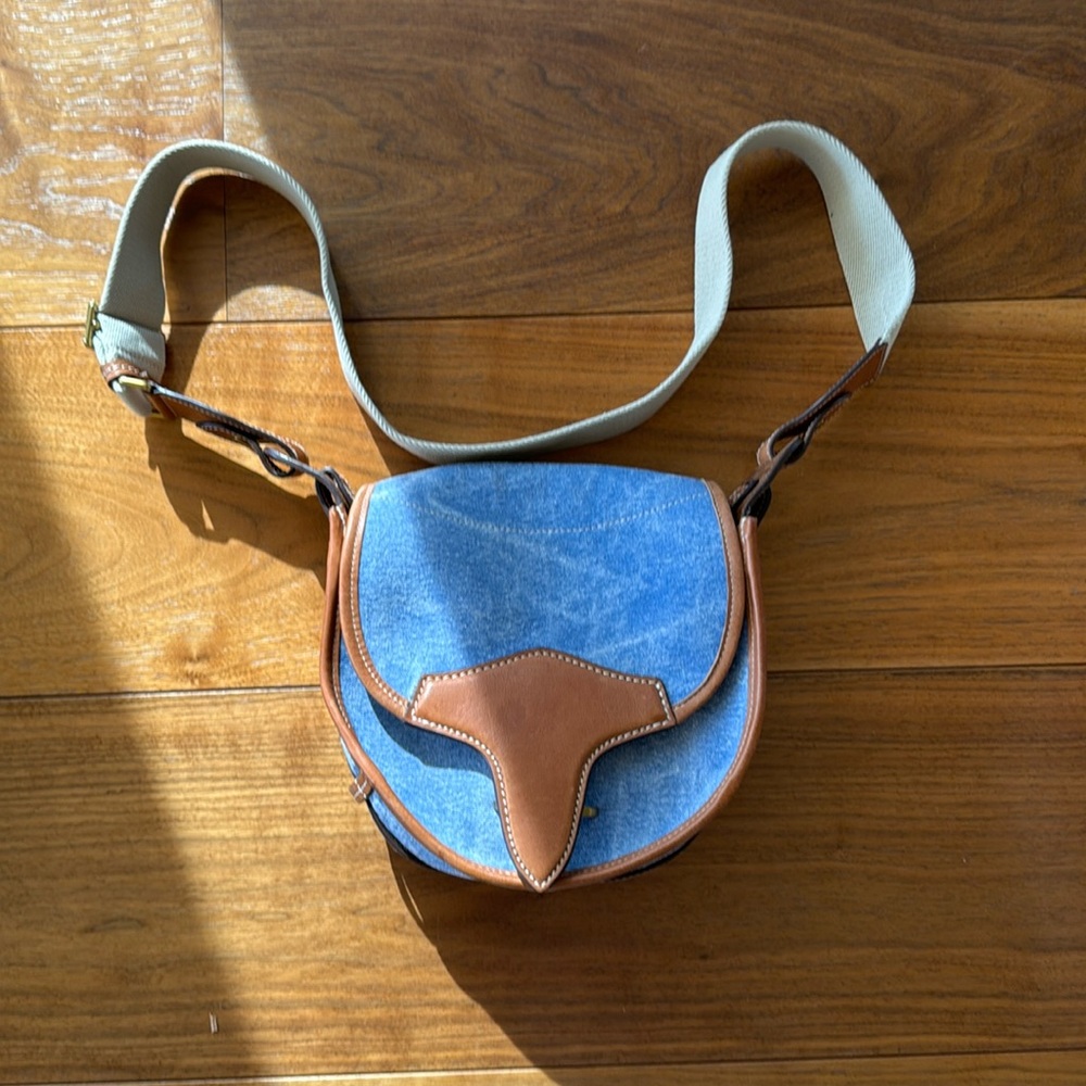 Isabel Marant Botts leather saddle crossbody bag